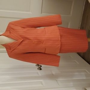 Metrostyle Pinstripe Skirtsuit
